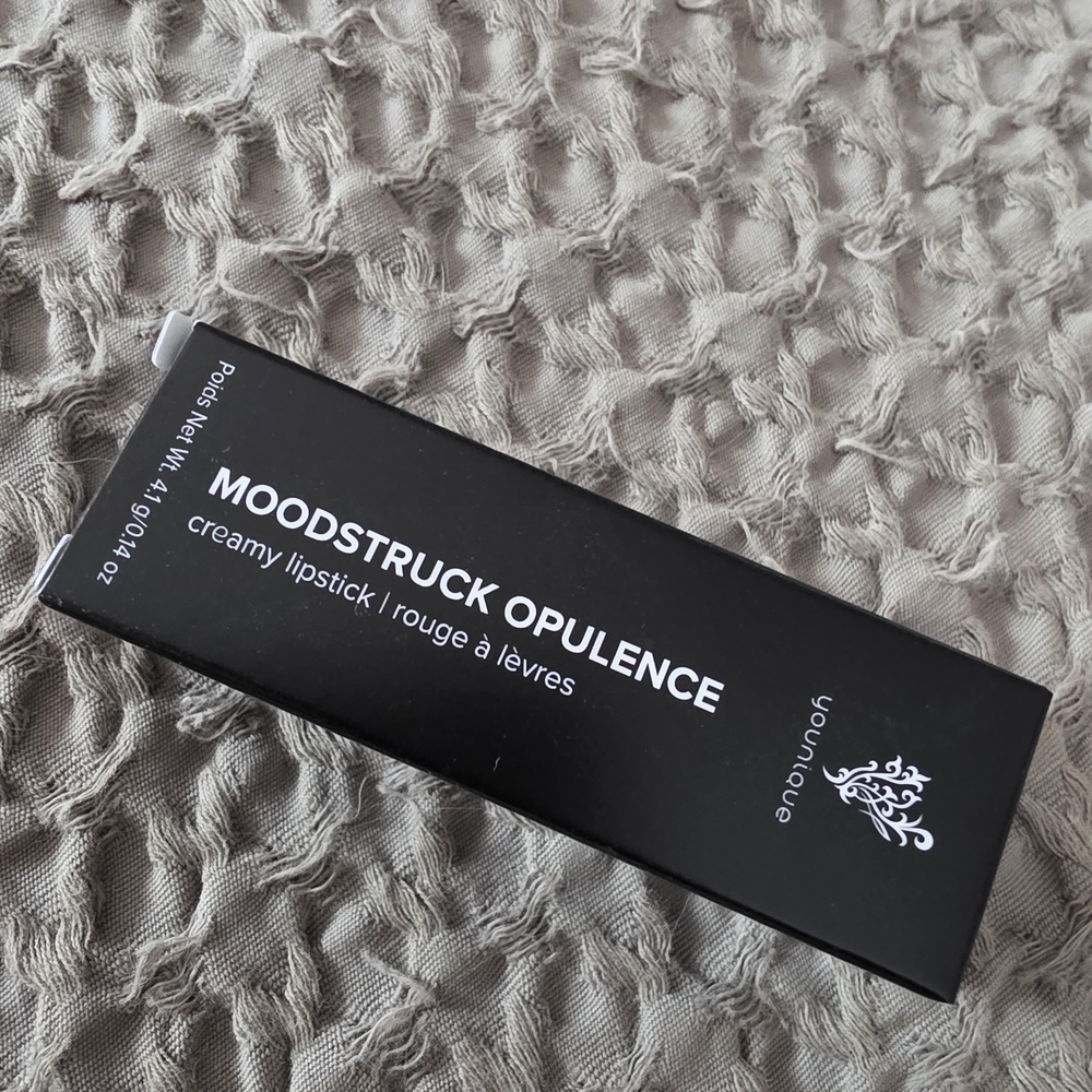 Younique Moodstruck Opulence Creamy Lipstick - Sleek Black Packaging